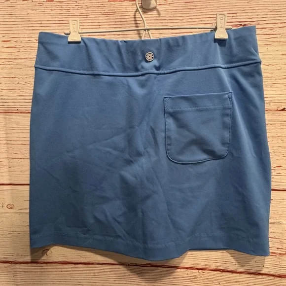 Lilly Pulitzer Luxletic Monica Scallop Golf Skort in Boca Blue Sz 10 - Picture 10 of 12